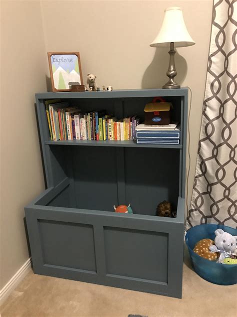 large toy box with shelves